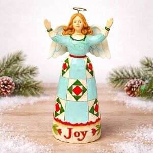 2008 Jim Shore Pure Joy Angel Figurine Heartwood Creek Folk Art Holiday 7 3/4"